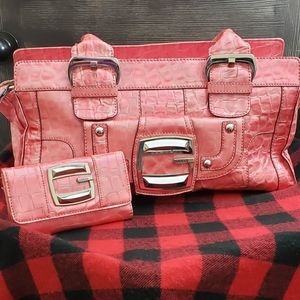 Pink Guess Purse & Wallet